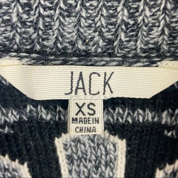 Revolve BB Dakota‎ Grey Knit Open Front Cardigan Size XS Sweater Boho Fair Isle - Picture 4 of 11